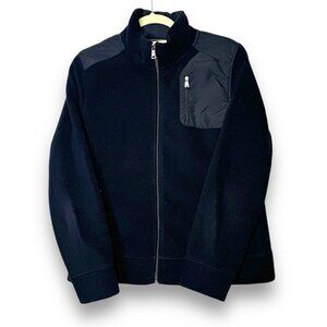Lauren Ralph Lauren Active Womens Black Fleece  Zip Up Jacket Size Large